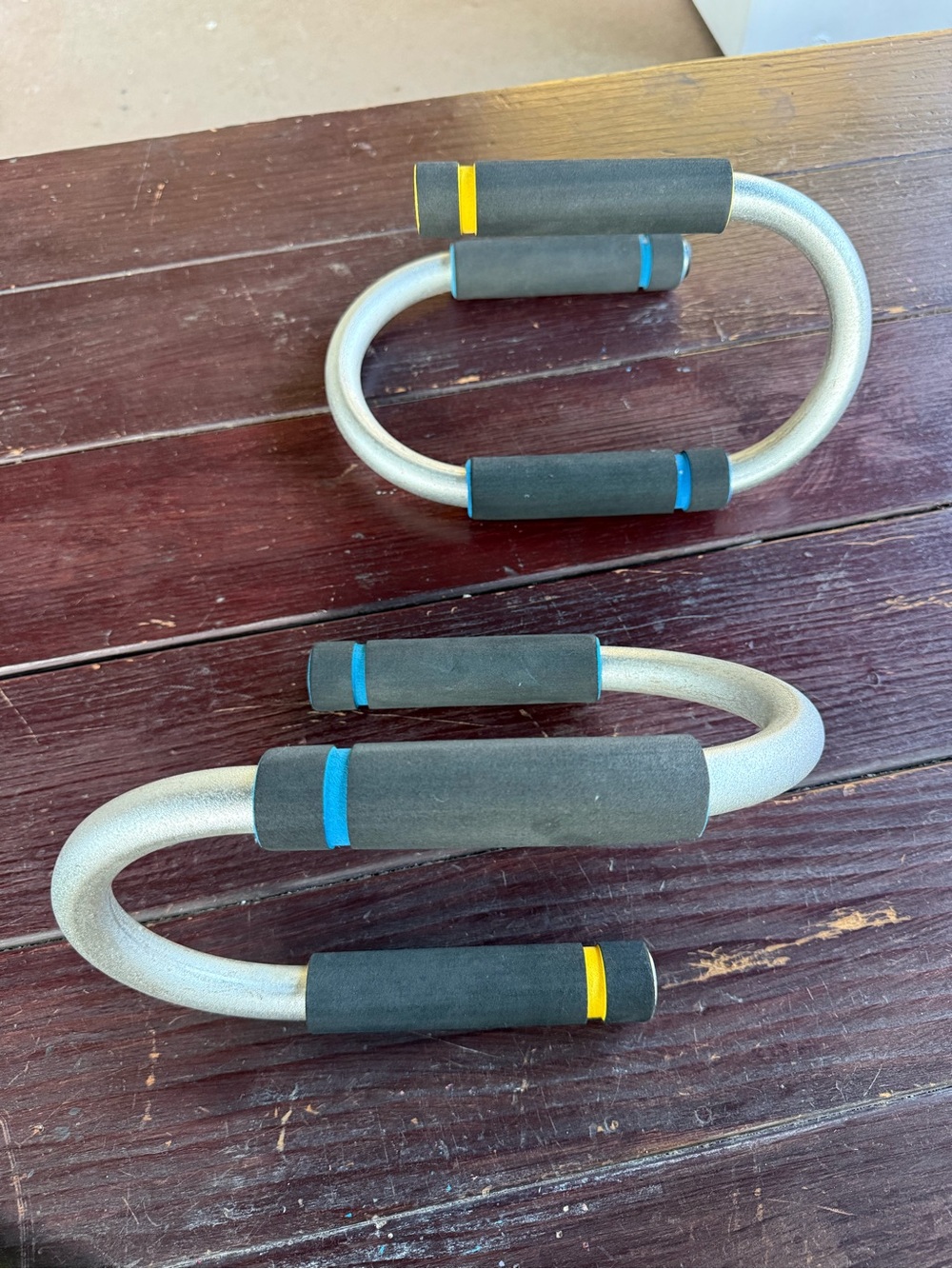 Pair of Steel S-Shaped Push-Up Bars